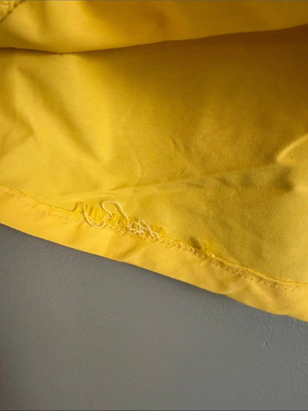 Vintage 70s 80s Ocean Pacific OP Style Yellow Rainbow Stripe Board Shorts M 32”